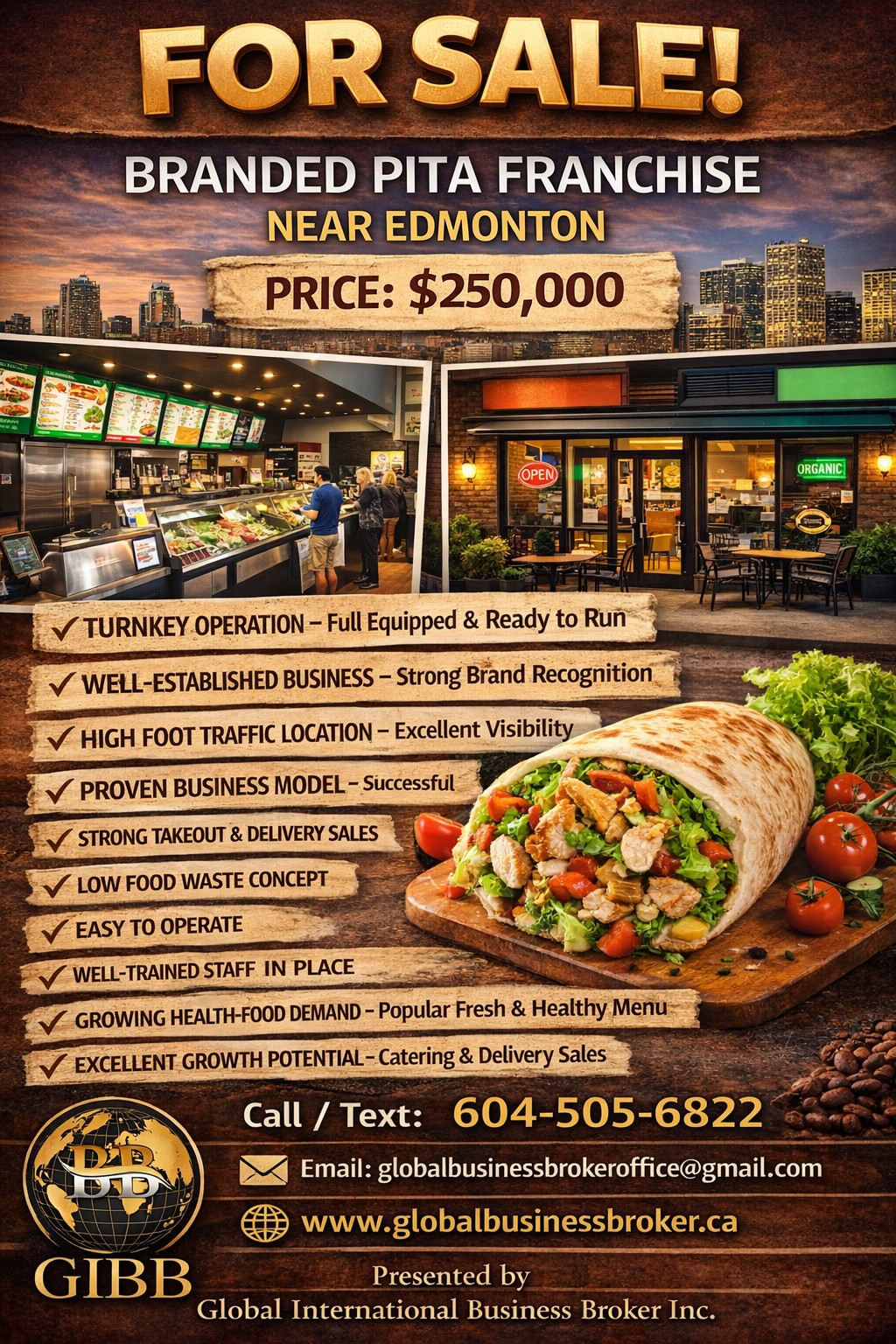 A RARE FOOD FRANCHISE OPPORTUNITY NEAR EDMONTON